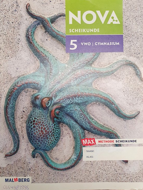 9789402013122 NOVA Scheikunde 5 VWO Gymnasium