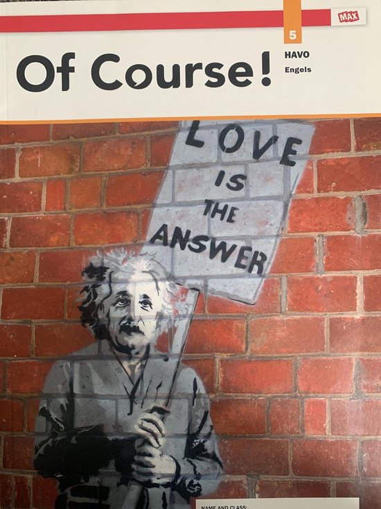 9789402064278 Of Course  MAX leerjaar 5 havo 2020 leerwerkboek