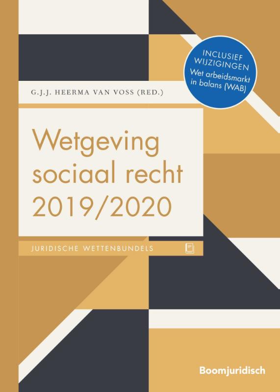9789462906273 Boom Juridische wettenbundels  Wetgeving sociaal recht 20192020