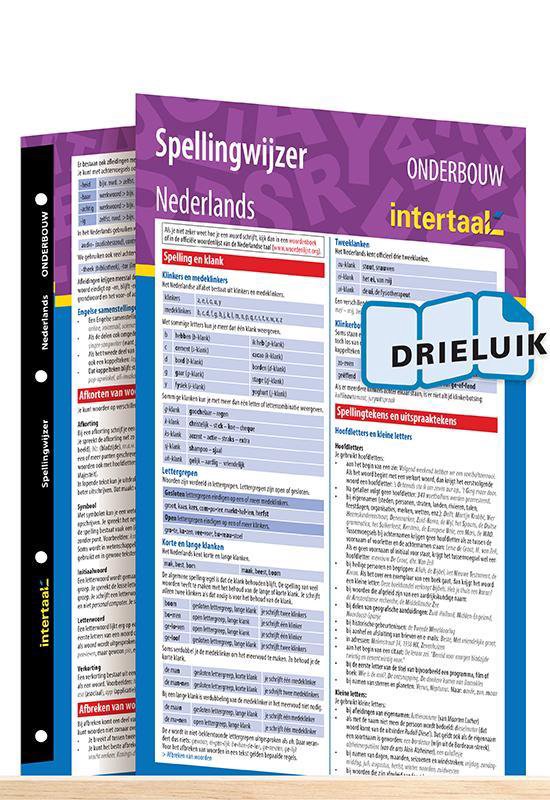 9789462935730 Spellingwijzer Nederlands onderbouw uitklapkaart