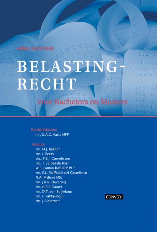 9789463171687 Belastingrecht Bachelors Masters 20192020 Theorieboek