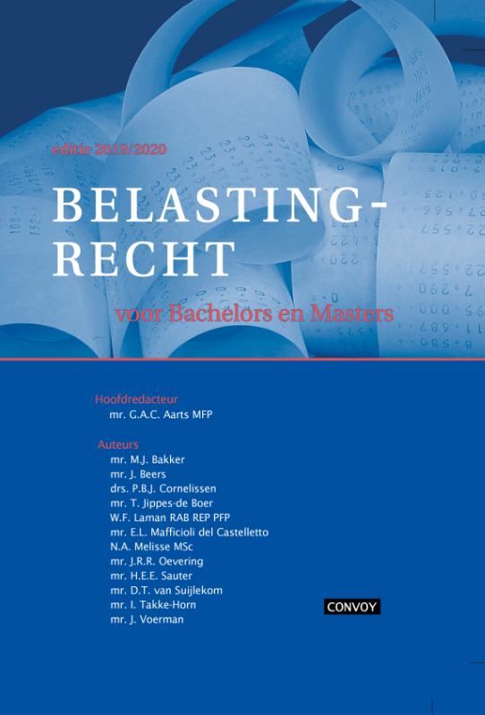 9789463171687 Belastingrecht Bachelors Masters 20192020