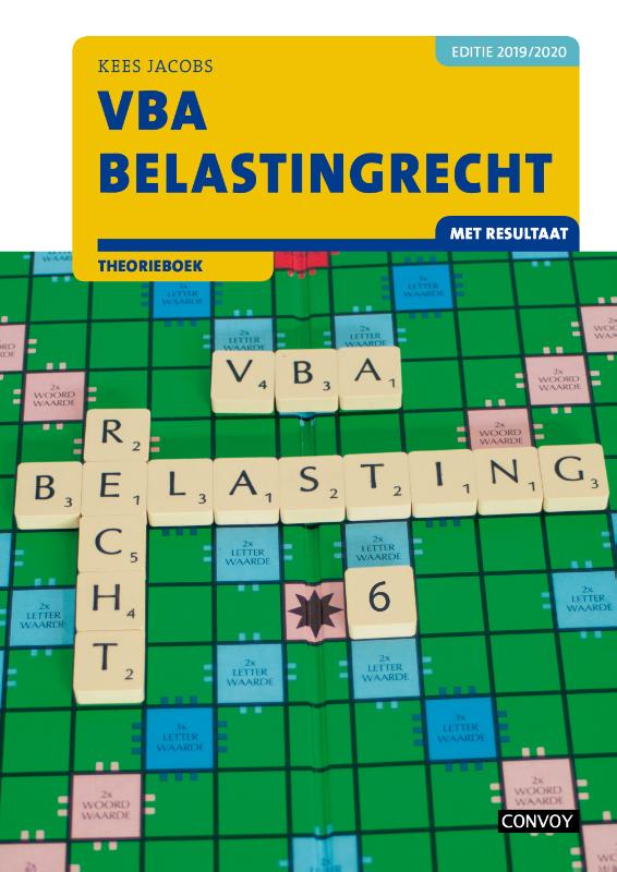 9789463171946 VBA Belastingrecht met resultaat 20192020 Theorieboek