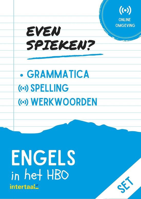 9789463923521 Even Spieken  Engels in het HBO set
