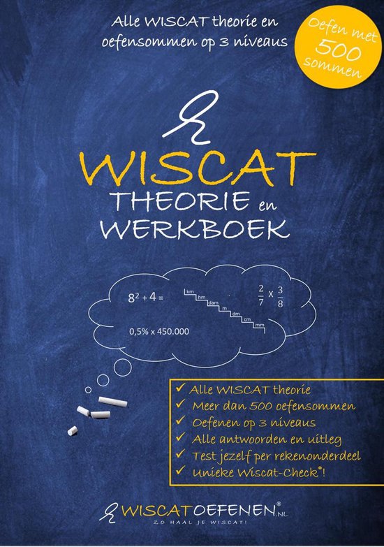 9789464372120 WISCAT Theorie en Werkboek  voor PABO rekenen  Alle Wiscat re