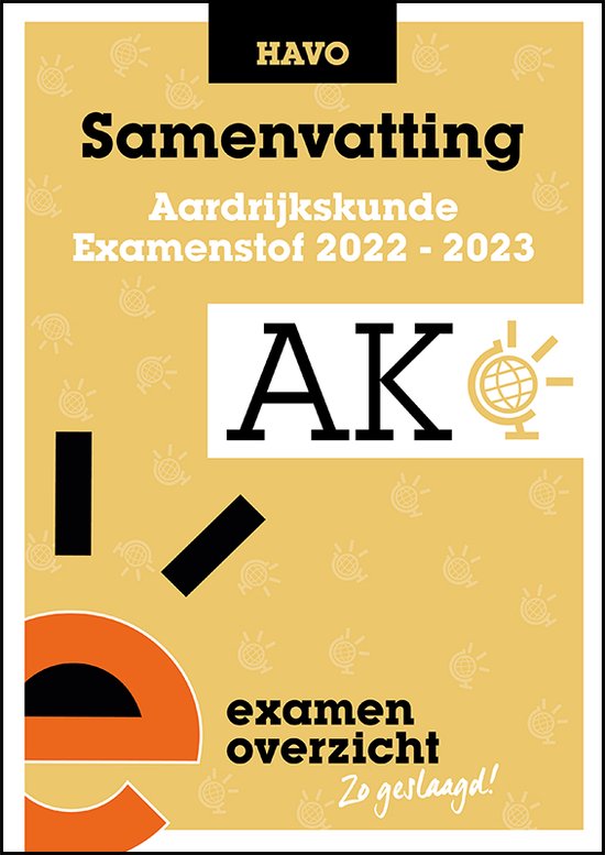9789464380187 ExamenOverzicht  Samenvatting Aardrijkskunde HAVO