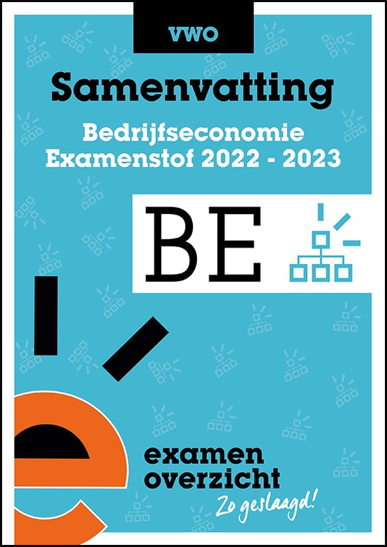 9789464380675 ExamenOverzicht  Samenvatting Bedrijfseconomie VWO