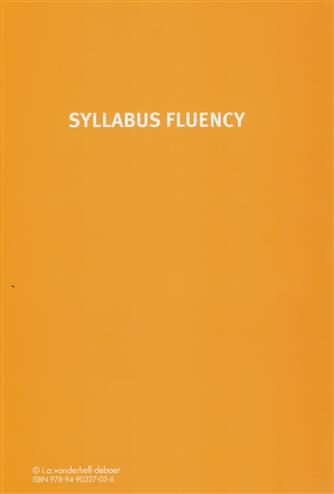9789490227036 Syllabus FLUENCY