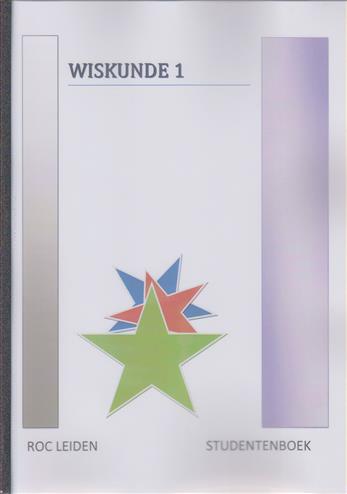 9789491542039 Wiskunde deel 1 ROC Leiden