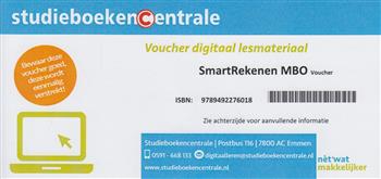 9789492276018 SmartRekenen 1F tm 3F MBO digitale licentie 12 mnd