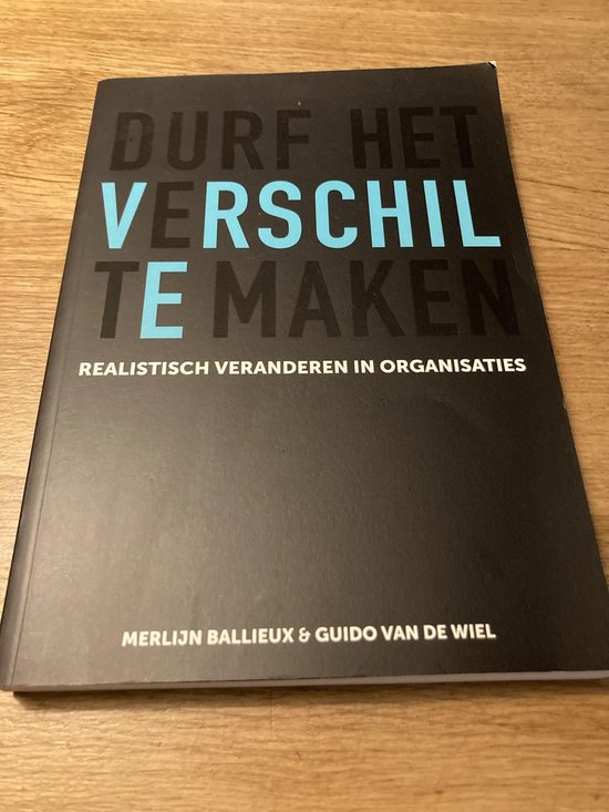 9789492528315 Durf het verschil te maken