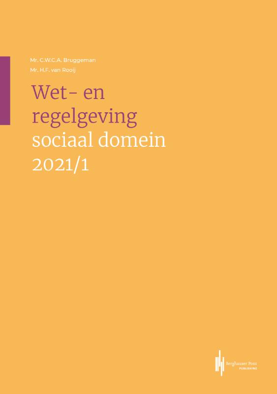 9789492952431 Wet en regelgeving sociaal domein 20211