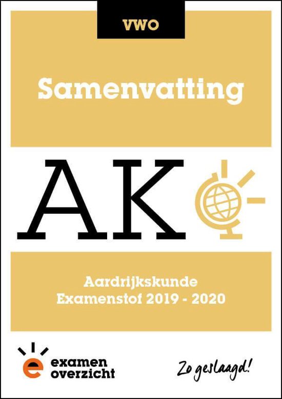 9789492981165 ExamenOverzicht  Samenvatting Aardrijkskunde VWO