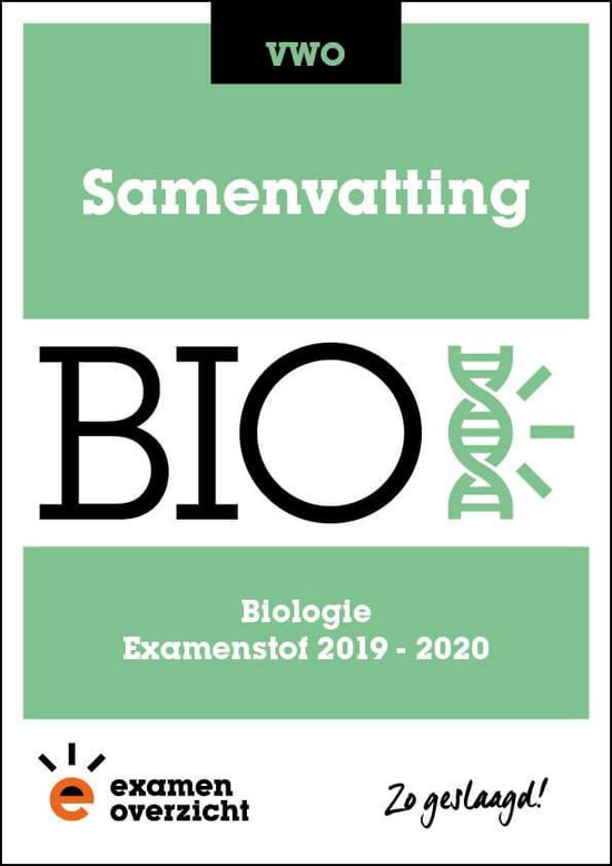 9789492981189 ExamenOverzicht  Samenvatting Biologie VWO