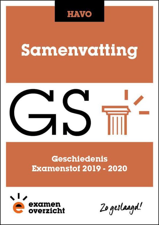 9789492981318 ExamenOverzicht  Samenvatting Geschiedenis HAVO