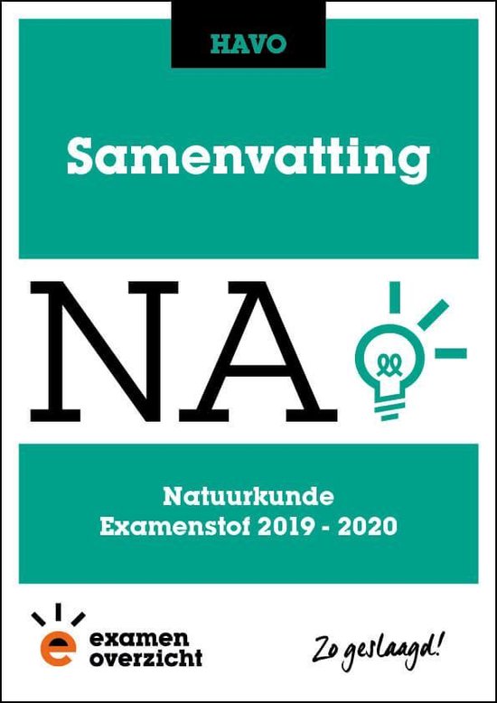 9789492981325 ExamenOverzicht  Samenvatting Natuurkunde HAVO