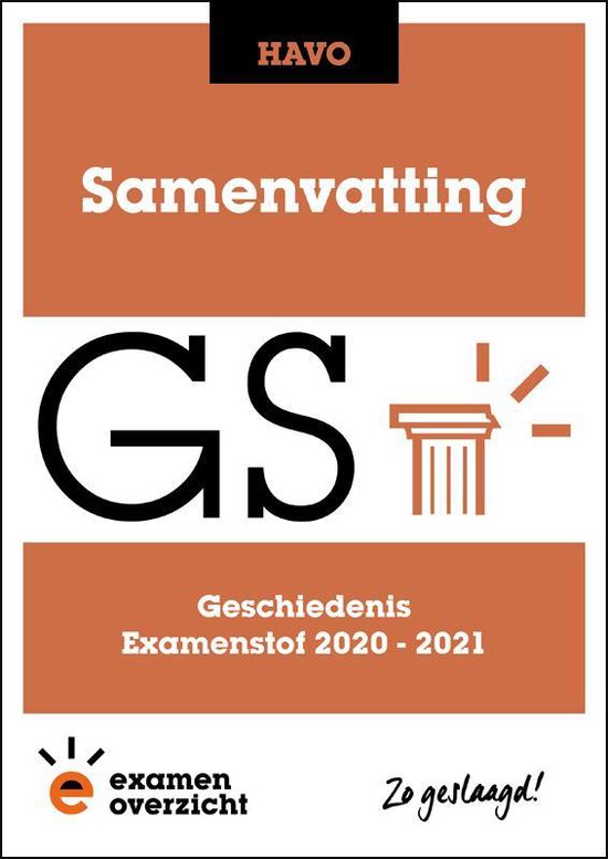 9789493190023 ExamenOverzicht  Samenvatting Geschiedenis HAVO