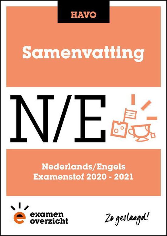 9789493190054 ExamenOverzicht  Samenvatting Nederlands en Engels HAVO