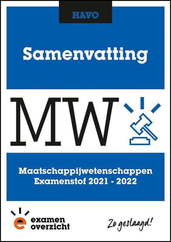 9789493190849 Maatschappijwetenschappen Examenstof 20212022