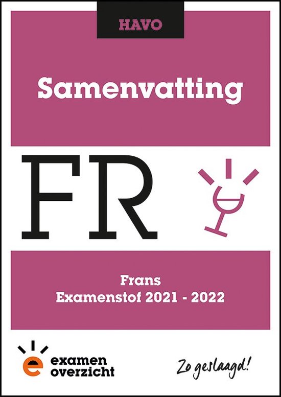 9789493237810 examenOverzich Samenvatting Frans 20212022