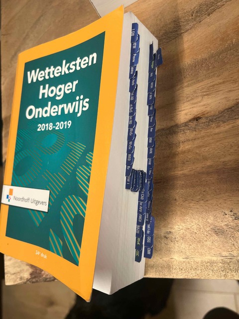 9789001886226-Wetteksten-hoger-onderwijs-2018-2019