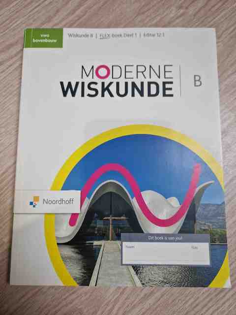 9789001054625-Moderne-Wiskunde-vwo-bovenbouw-wiskunde-B-Flex-boek-1