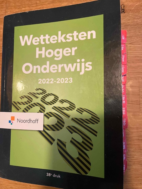 9789001299132-Wetteksten-Hoger-Onderwijs-2022-2023