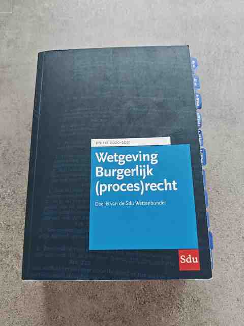9789012406161-Sdu-Wettenbundel-Burgerlijk-procesrecht.-Editie-2020-2021