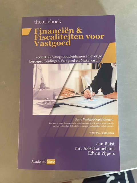 9789083285986-Theorieboek-Fanancien-ampampamp-Fiscaliteiten-voor-Vasgoed