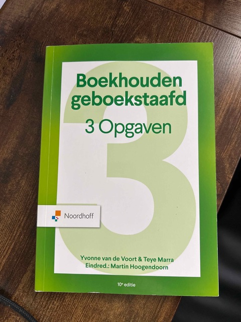 9789001051563-Boekhouden-Geboekstaafd-3--opgaven--10e-editie