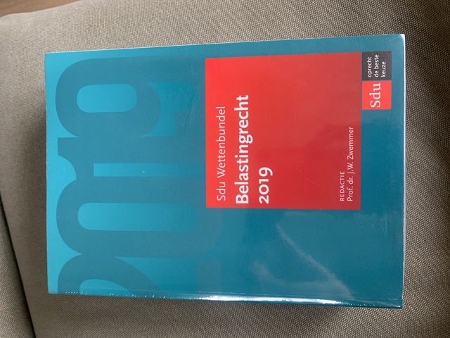 9789012403825-Sdu-Wettenbundel-Belastingrecht-2019