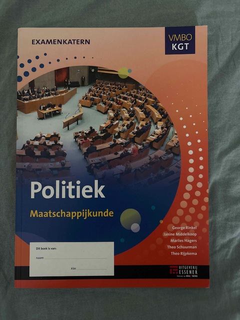 9789086742868-Politiek-Maatschappijkunde-VMBO-kgt-examenkatern