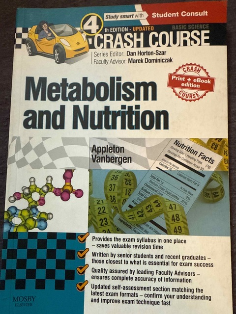 9780723438533-Crash-Course-Metabolism-and-Nutrition-Updated-Print-eBook-edition