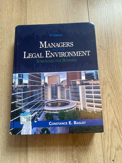 9781337555081-Managers-and-the-Legal-Environment