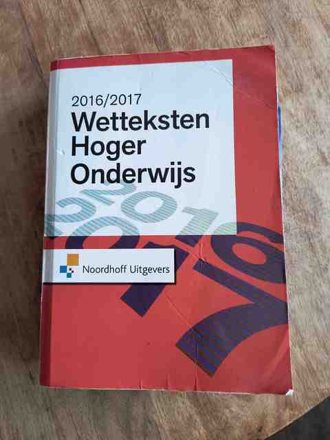 9789001862718-Wetteksten-Hoger-Onderwijs-2016-2017