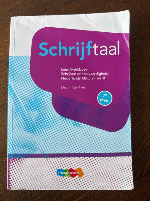 9789006487695-Schrijftaal-Nederlands-MBO-2F-en-3F-Leerwerkboek