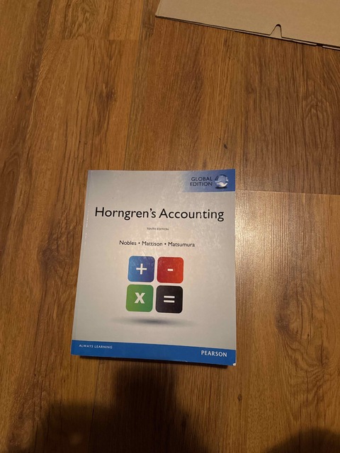 9781292056517-Horngrens-Accounting-Global-Edition