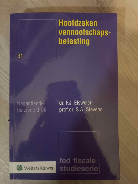 9789013175363-Hoofdzaken-vennootschapsbelasting
