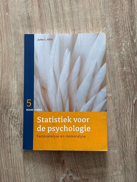 9789059319752-Statistiek-voor-de-psychologie-factor-en-itemanalyse