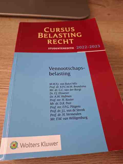 9789013168075-Cursus-Belastingrecht-Vennootschapsbelasting-2022-2023