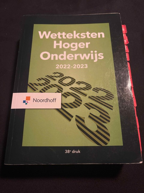 9789001299132-Wetteksten-Hoger-Onderwijs-2022-2023