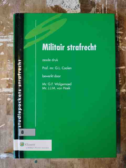 9789013109665-Militair-strafrecht