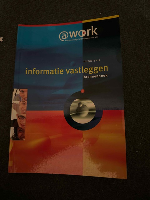 9789077882320-Atwork-informatie-vastleggen-Niveau-3-4-Bronnenboek
