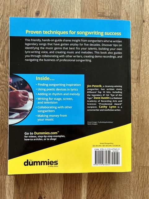 9781119675655-Songwriting-For-Dummies