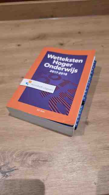 9789001875541-Wetteksten-Hoger-Onderwijs-2017-2018