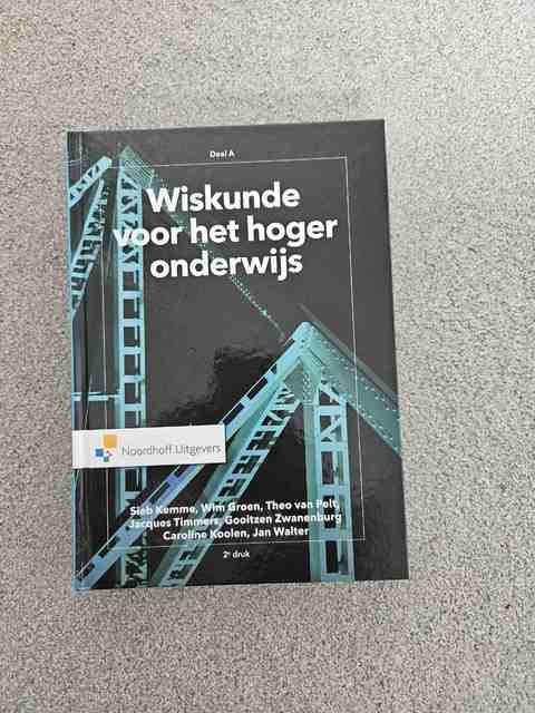 9789001888084-Wiskunde-voor-het-hoger-onderwijs-deel-A