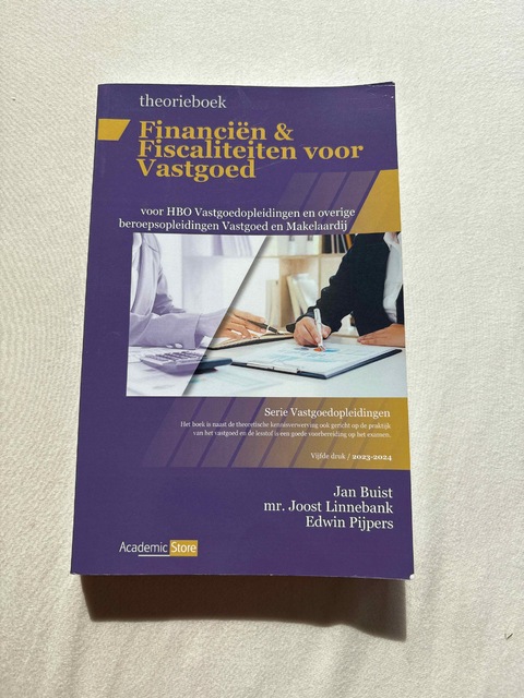 9789083285986-Theorieboek-Fanancien-Fiscaliteiten-voor-Vasgoed