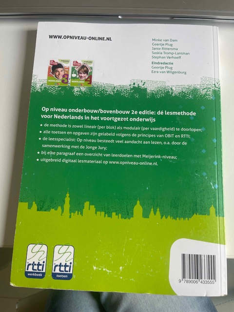 9789006433555-Op-niveau-Nederlands-deel-4-bovenbouw-vmbo-gt-Leerwerkboek