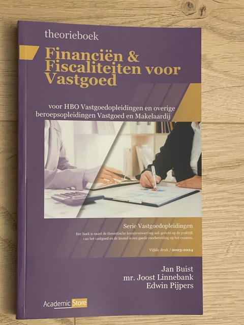 9789083285986-Theorieboek-Fanancien-ampampamp-Fiscaliteiten-voor-Vasgoed