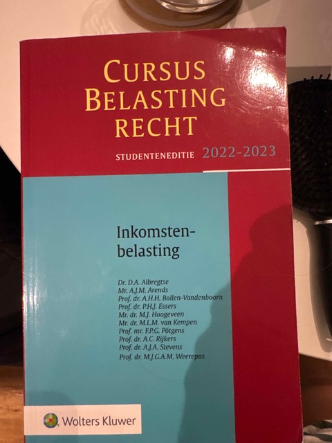 9789013168068-Studenteneditie-Cursus-Belastingrecht-Inkomstenbelasting-2022-2023